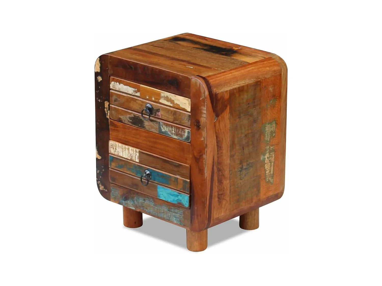 Table de nuit chevet bois marron 43 x 33 x 51 cm 1402012