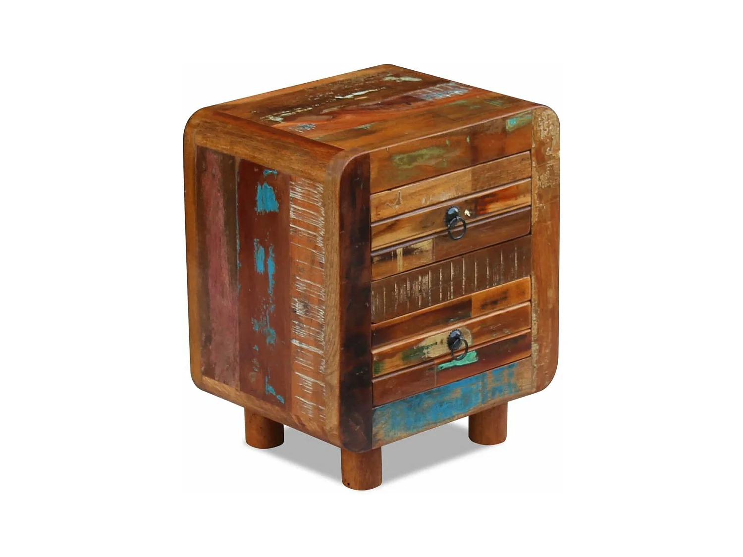 Table de nuit chevet bois marron 43 x 33 x 51 cm 1402012