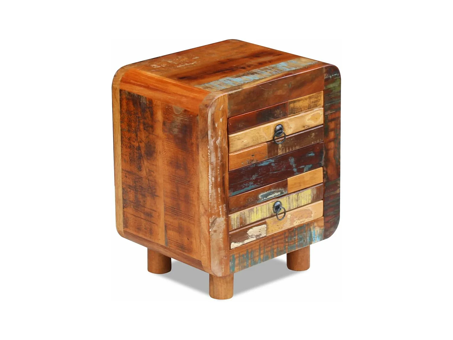 Table de nuit chevet bois marron 43 x 33 x 51 cm 1402012