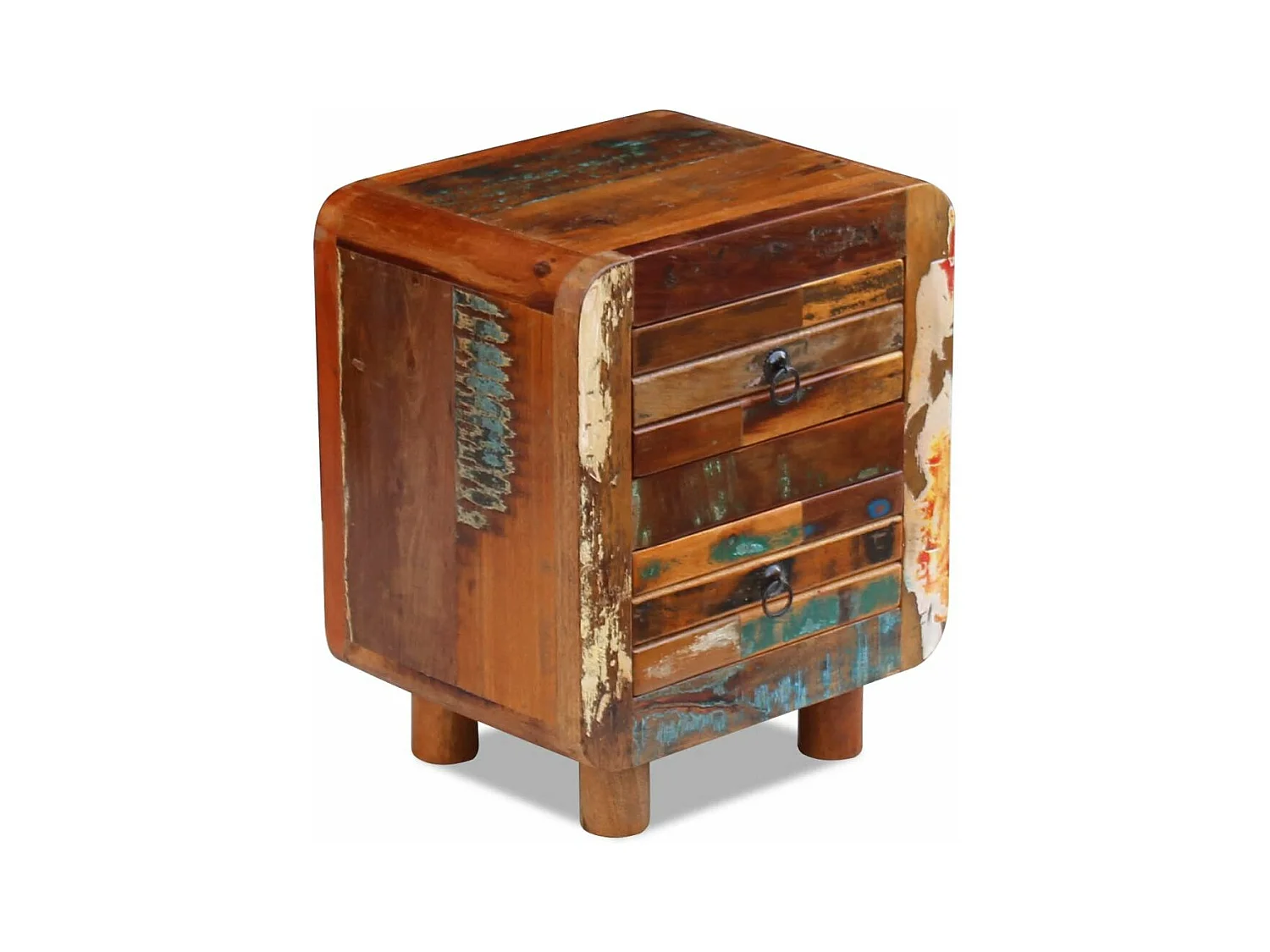 Table de nuit chevet bois marron 43 x 33 x 51 cm 1402012