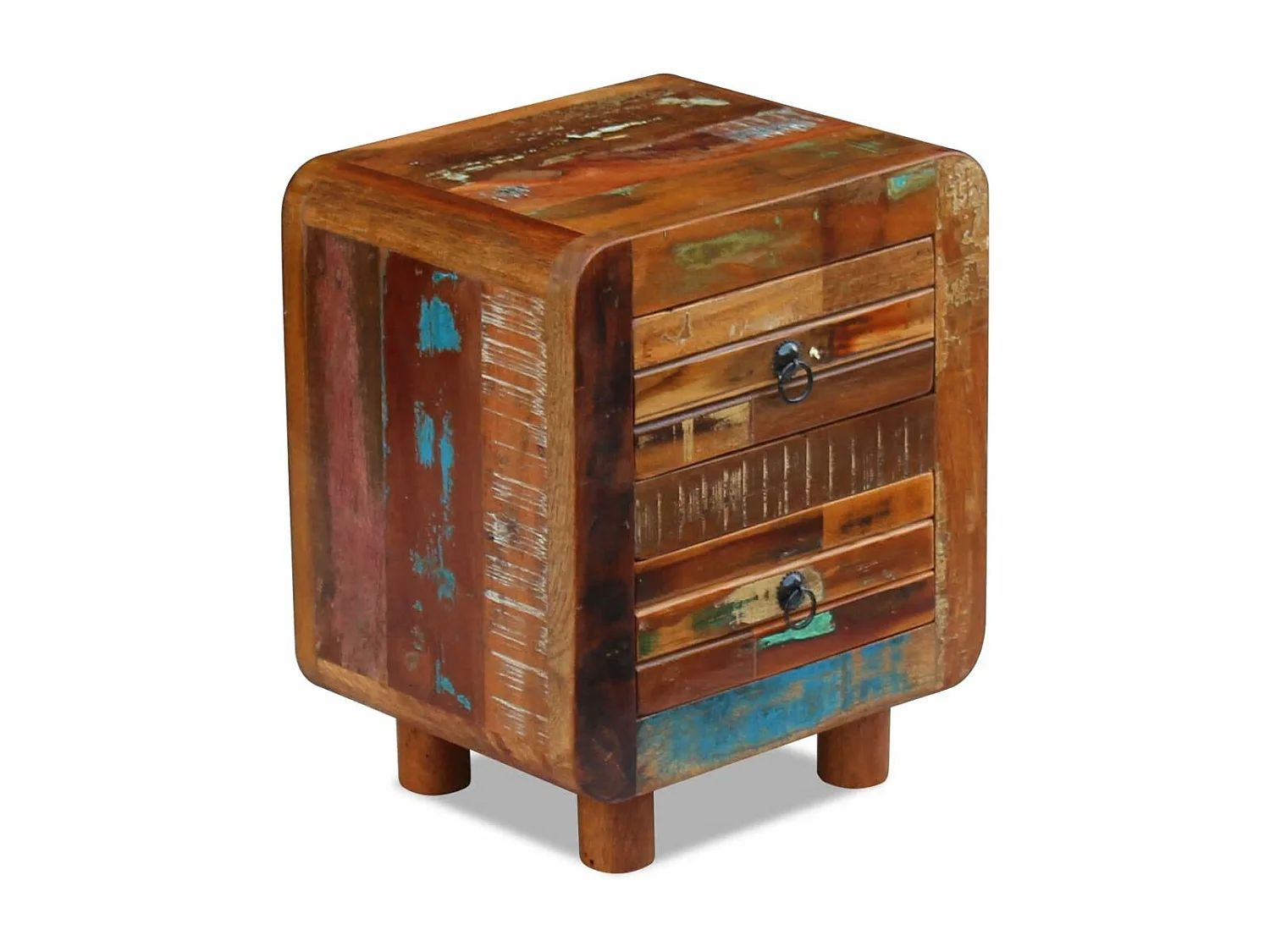 Table de nuit chevet bois marron 43 x 33 x 51 cm 1402012