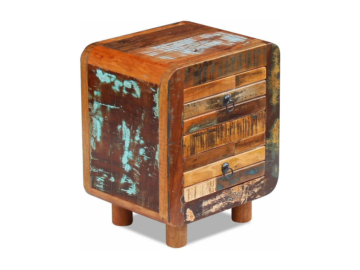 Table de nuit chevet bois marron 43 x 33 x 51 cm 1402012