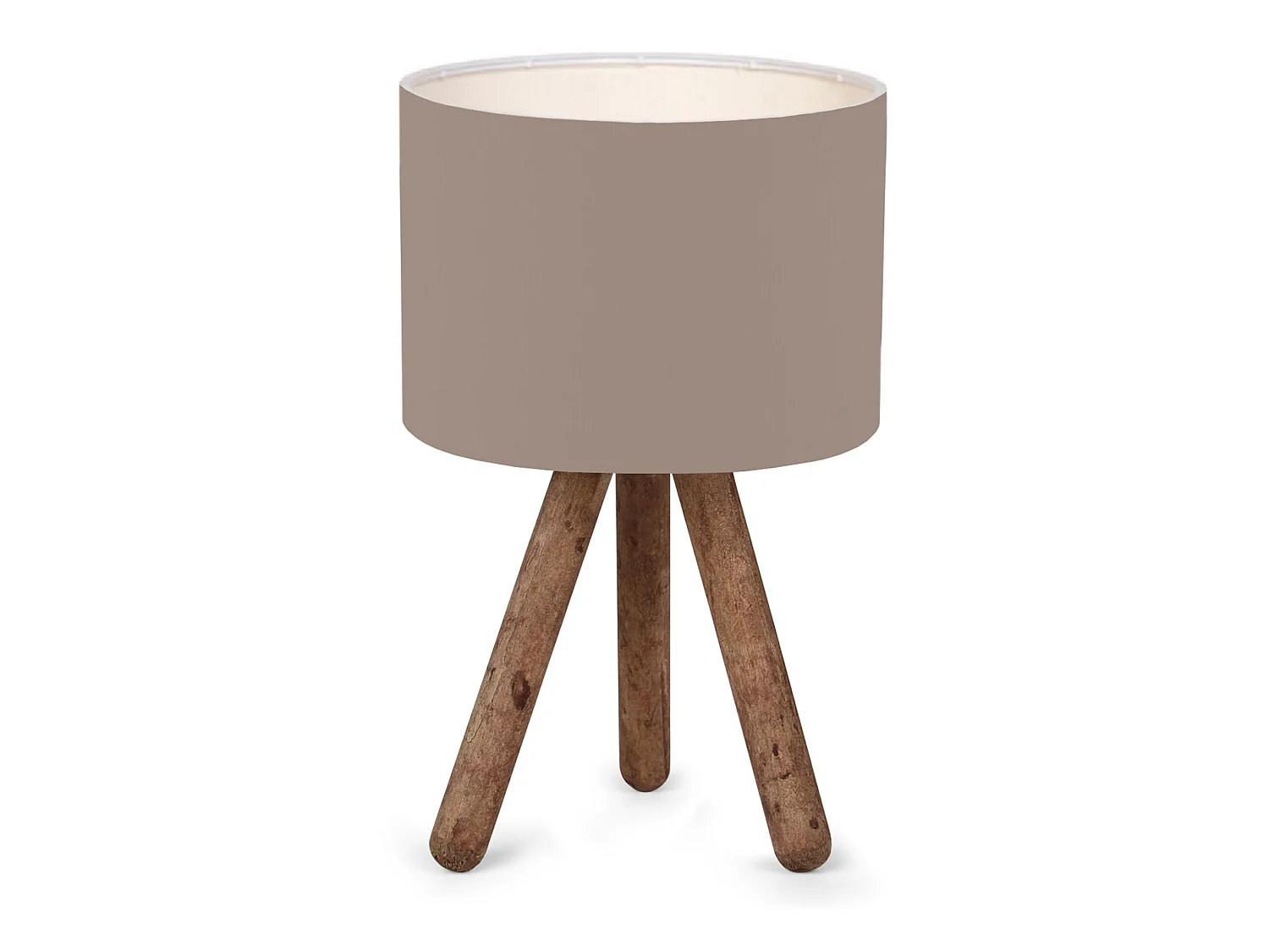 Lampe de bureau Preston E27 hauteur 33 cm bois naturel / sable [lux.pro]