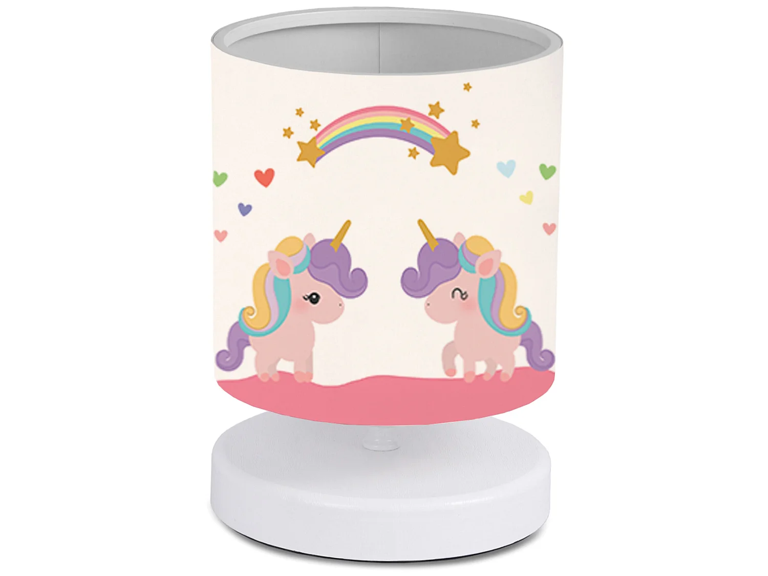 Lampe de bureau Maidstone pour enfant 22 cm blanc à motif de licorne [lux.pro]
