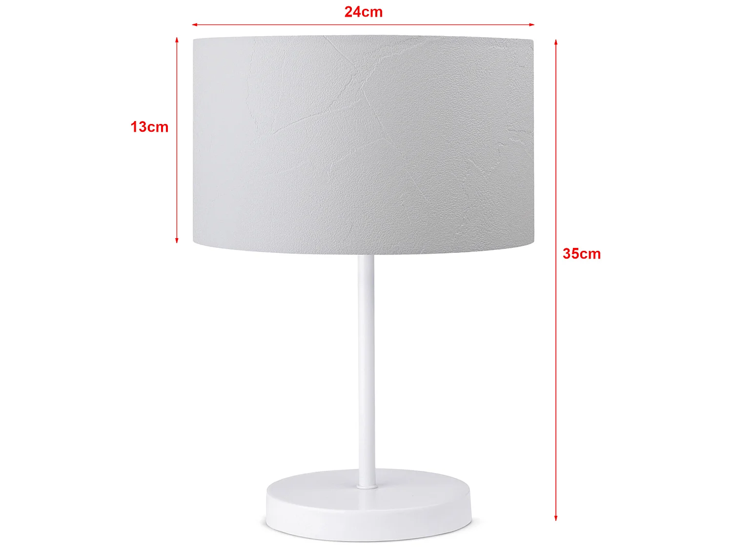 Lampe de bureau Margate E27 hauteur 35 cm noir / blanc [lux.pro]