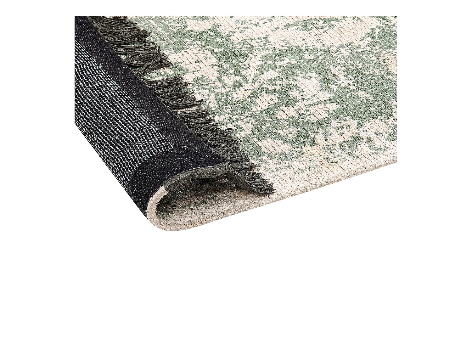 Vloerkleed viscose groen/beige 140 x 200 cm AKARSU