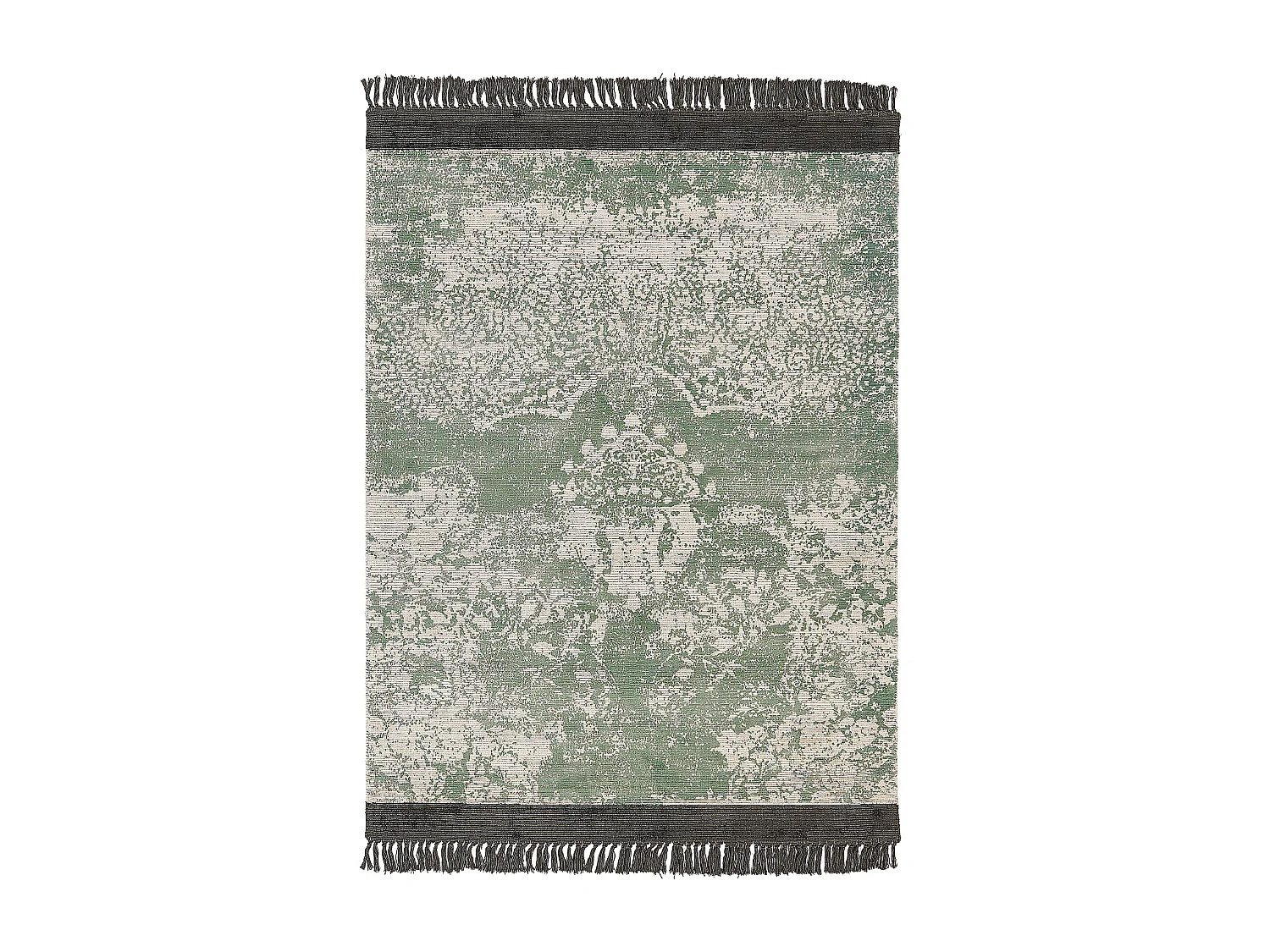 Vloerkleed viscose groen/beige 140 x 200 cm AKARSU