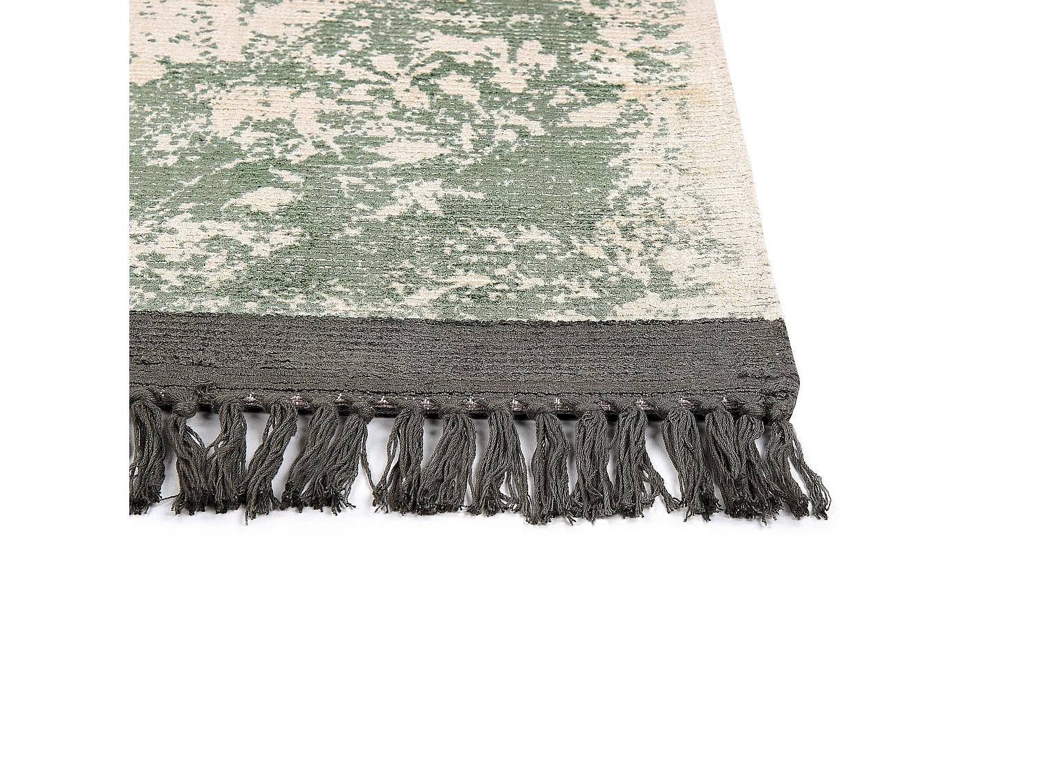 Vloerkleed viscose groen/beige 140 x 200 cm AKARSU