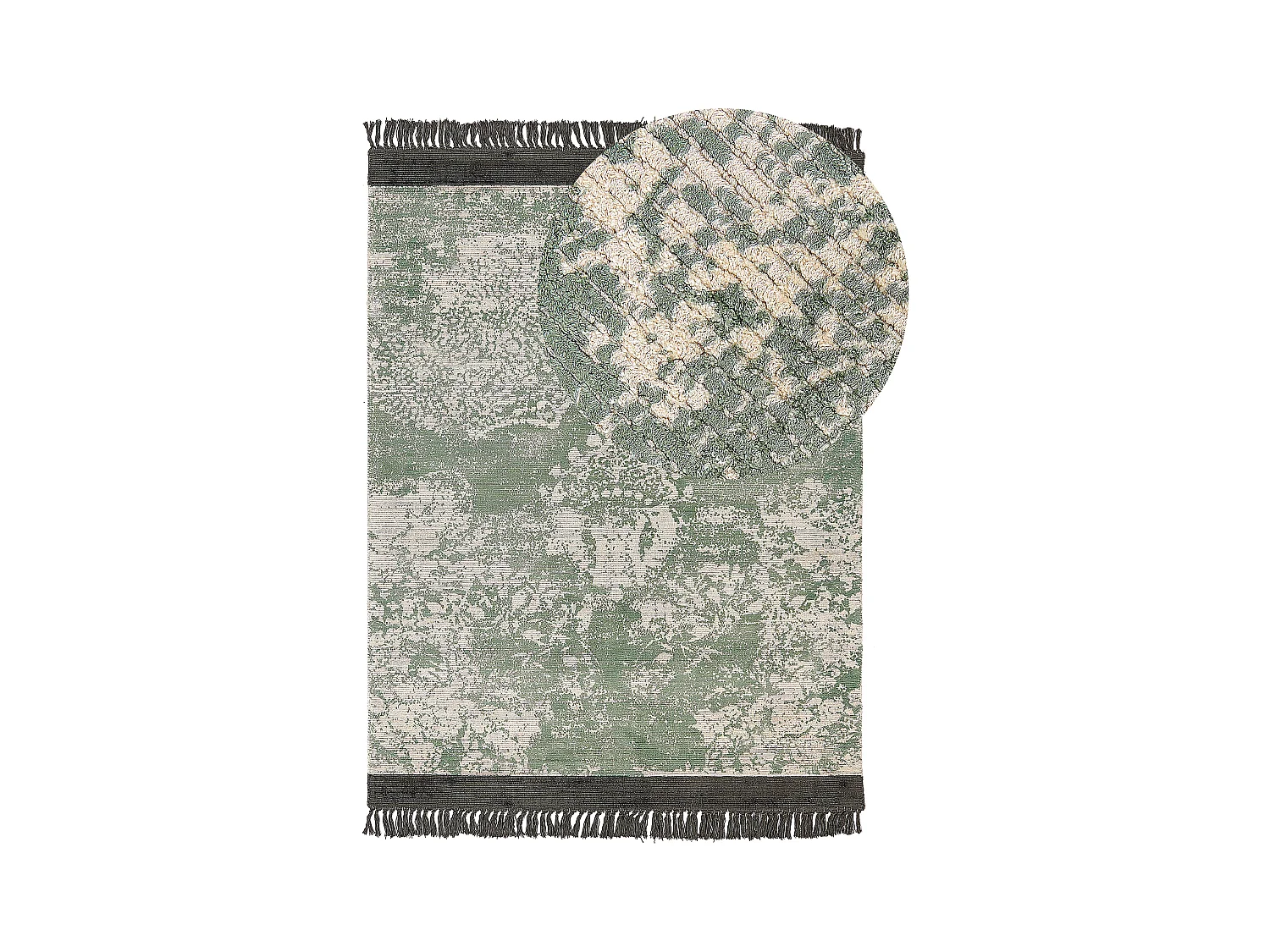 Tapis AKARSU Vert 160 x 230 cm Soie artificielle