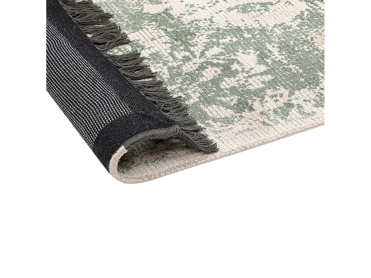 Dywan z wiskozy 160 x 230 cm zielony z beżowym AKARSU