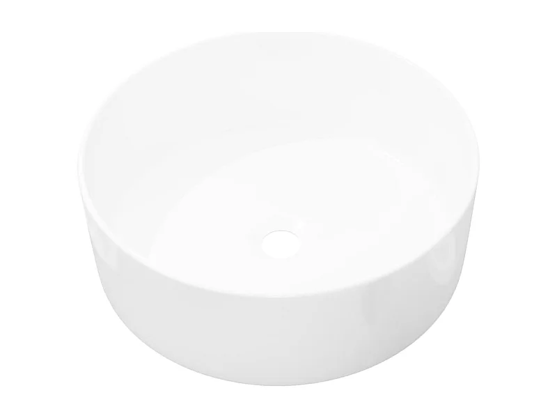 Lavabo ronde 40 x blanche 40 x 40 x 15 cm 02_0002529
