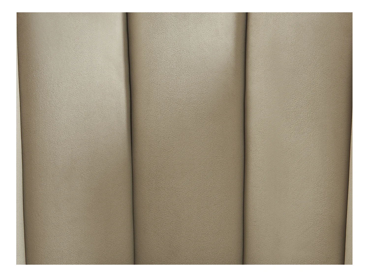 Lote de 2 sillas de terciopelo y metal negro - Beige - PRANILA de Pascal MORABITO