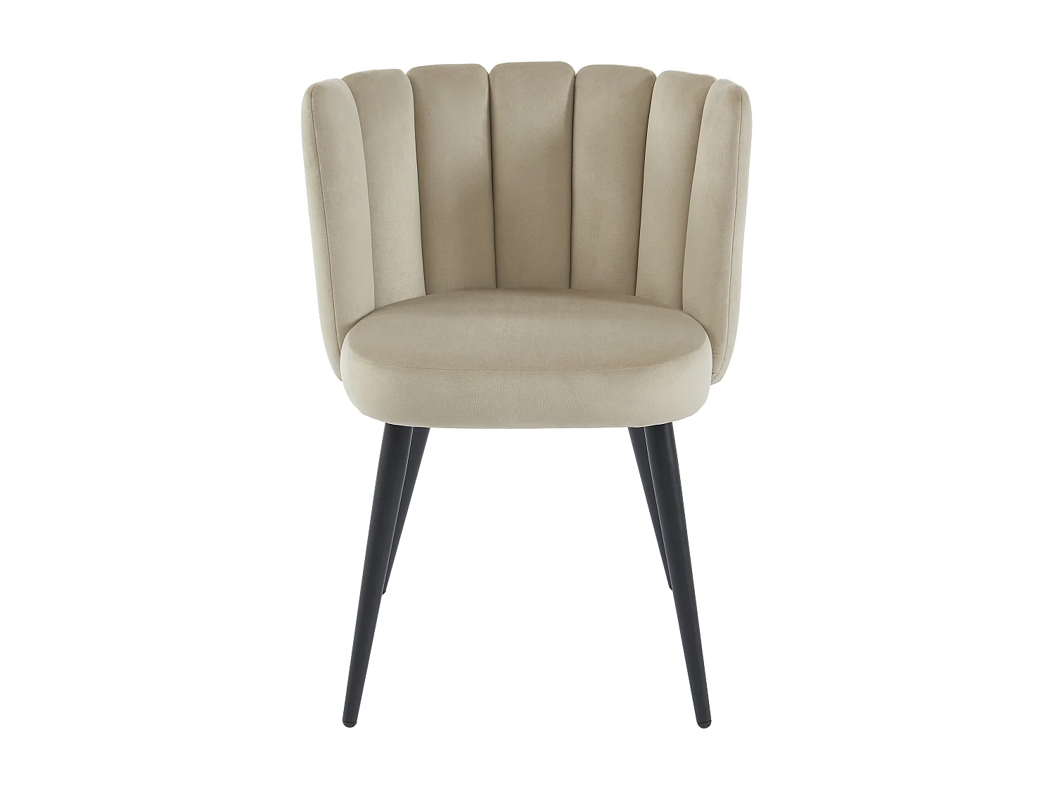 Sedia in Velluto e Metallo Nero Beige  - Lotto di 2 - PRANILA di Pascal MORABITO