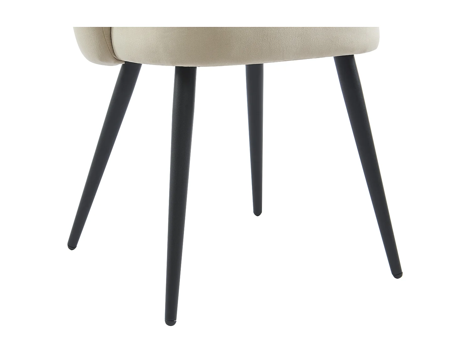 Sedia in Velluto e Metallo Nero Beige  - Lotto di 2 - PRANILA di Pascal MORABITO