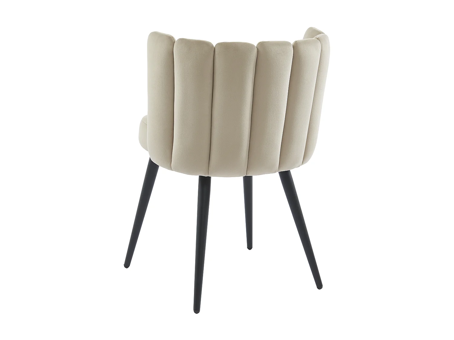 Sedia in Velluto e Metallo Nero Beige  - Lotto di 2 - PRANILA di Pascal MORABITO