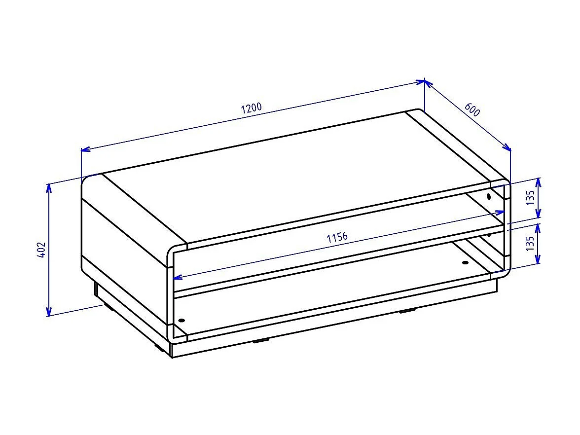 Set di 5 mobili per il soggiorno collezione VILLA. Colore quercia e nero opaco.