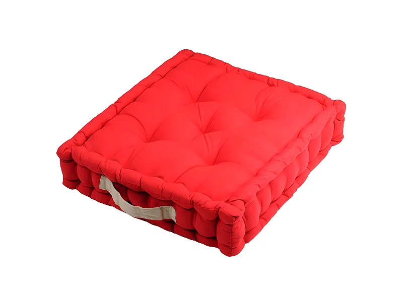 Coussin de sol en coton Uni