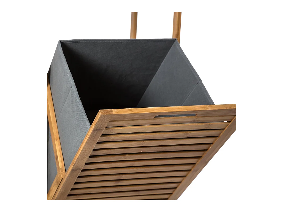 Étagère 2 Cases & Panier "Mix N Modul" 118cm Naturel