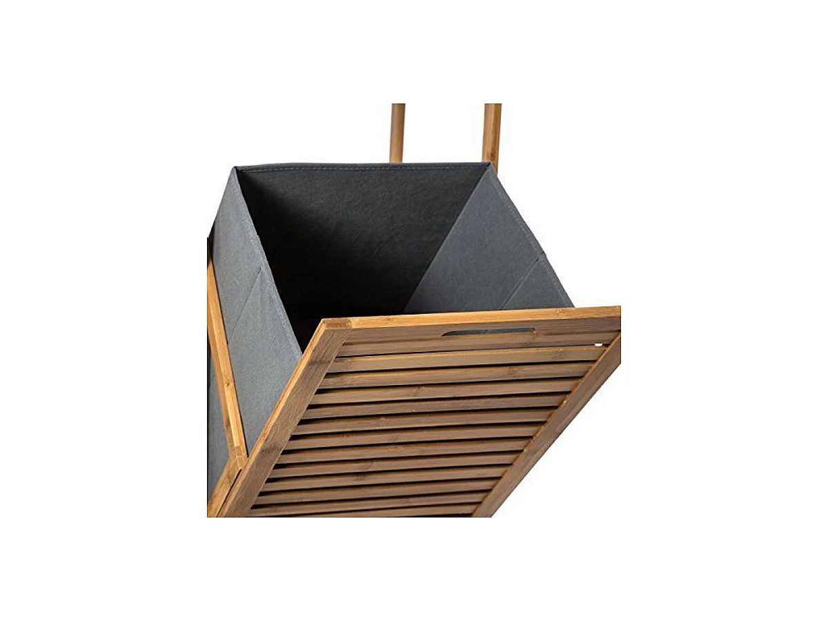 Étagère 2 Cases & Panier "Mix n"Modul" 118cm Naturel