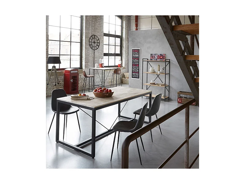 Table de Repas "Edena" 180cm Noir