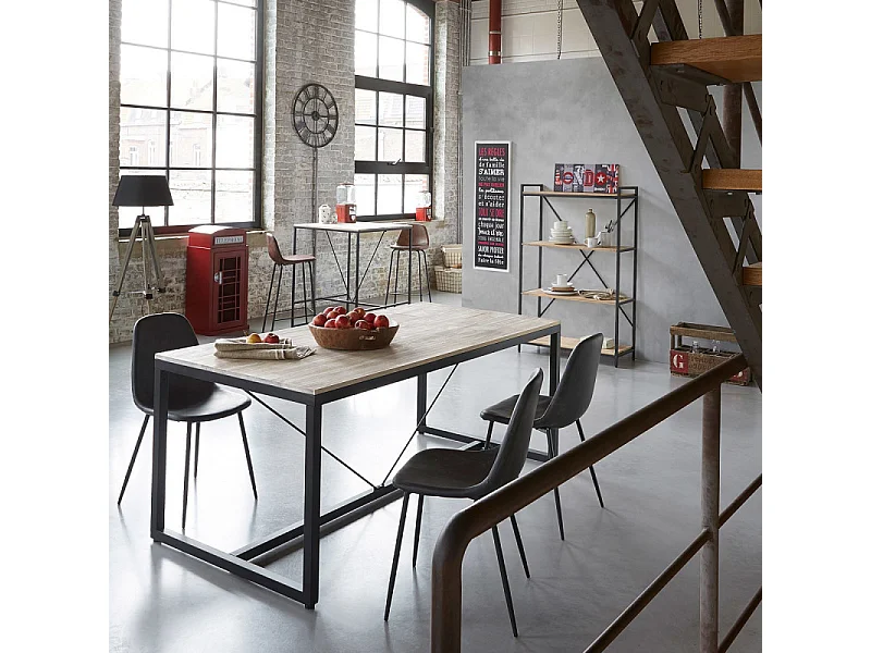 Table de Repas "Edena" 180cm Noir