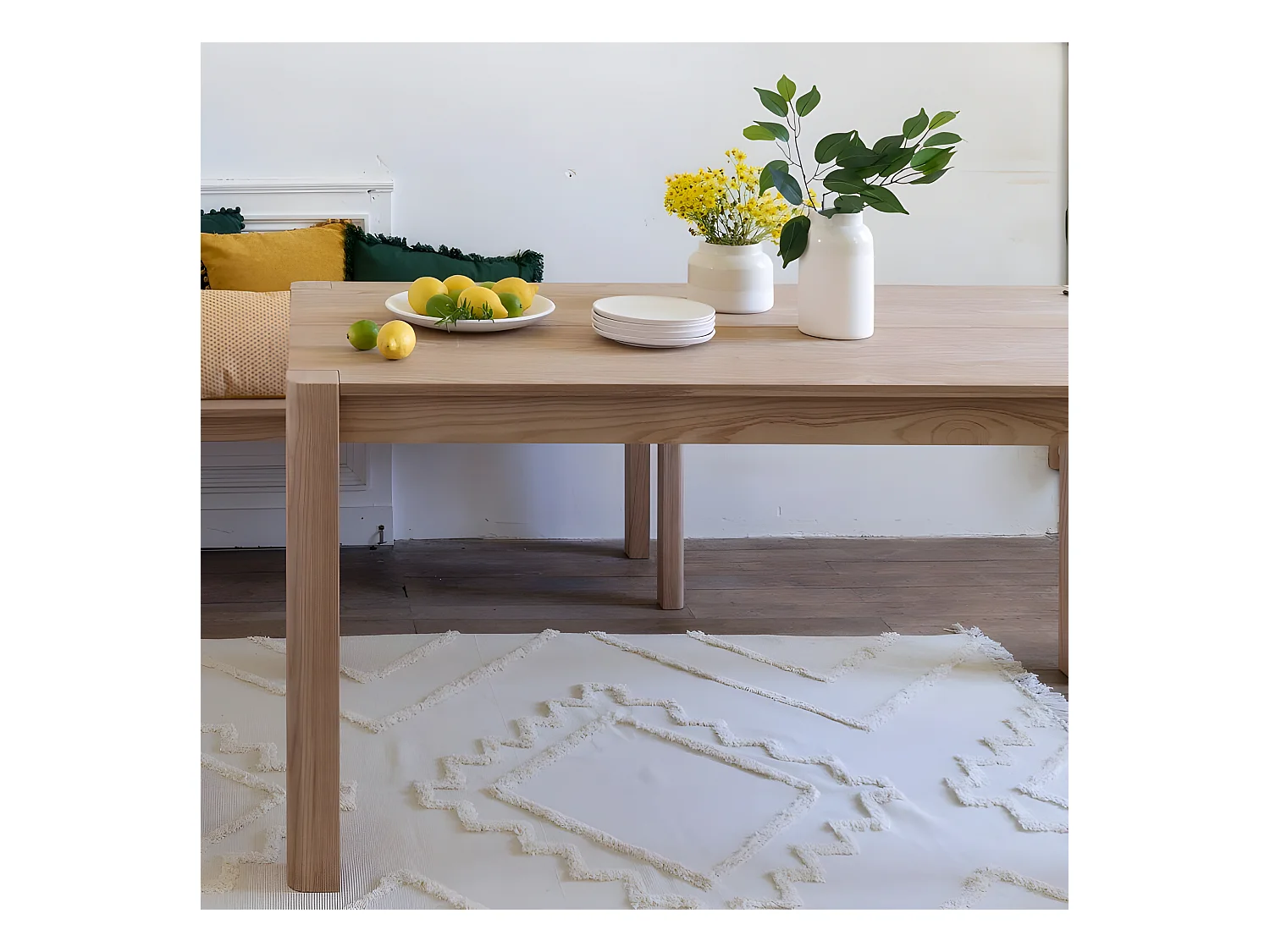 Table de Repas Design "Arty" 160cm Naturel