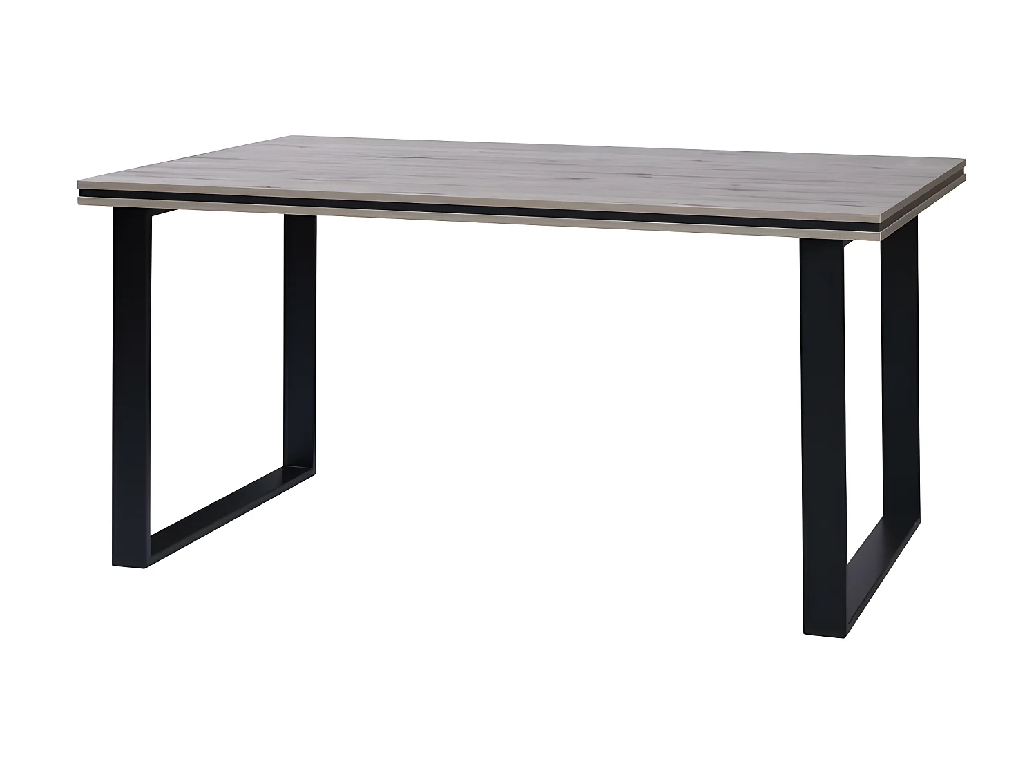 Table à manger 160 x 90 cm pieds métal Marseille