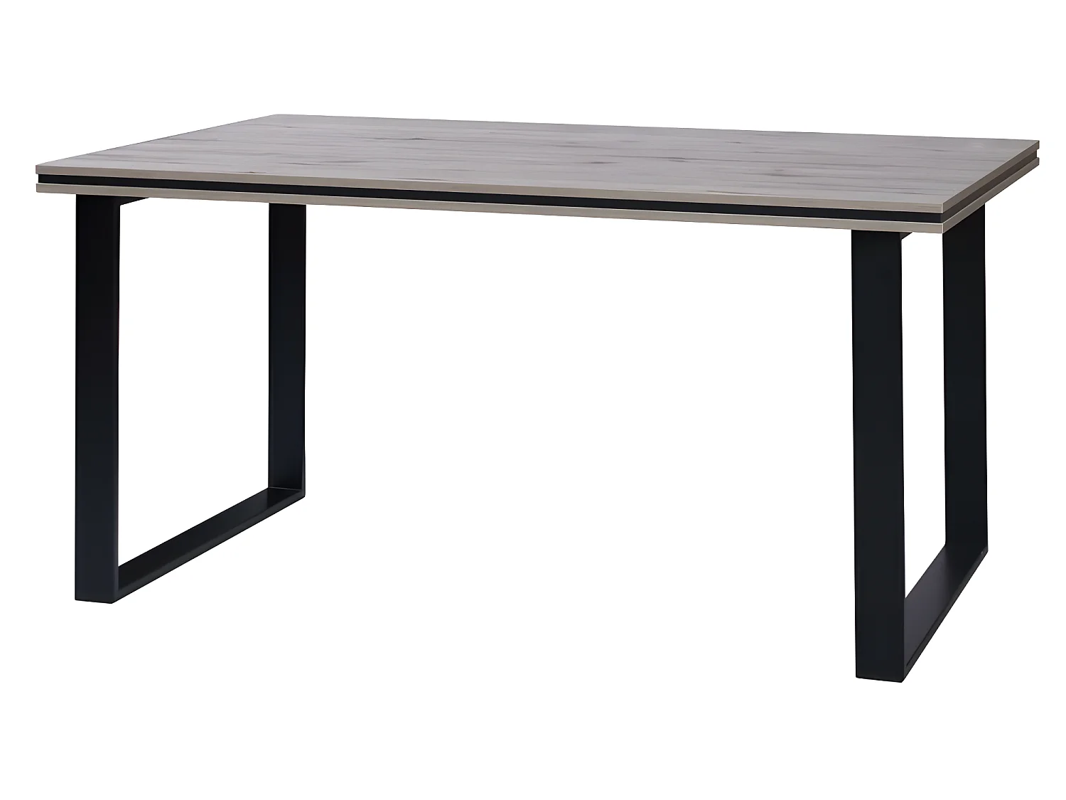 Table à manger 160 x 90 cm pieds métal Marseille