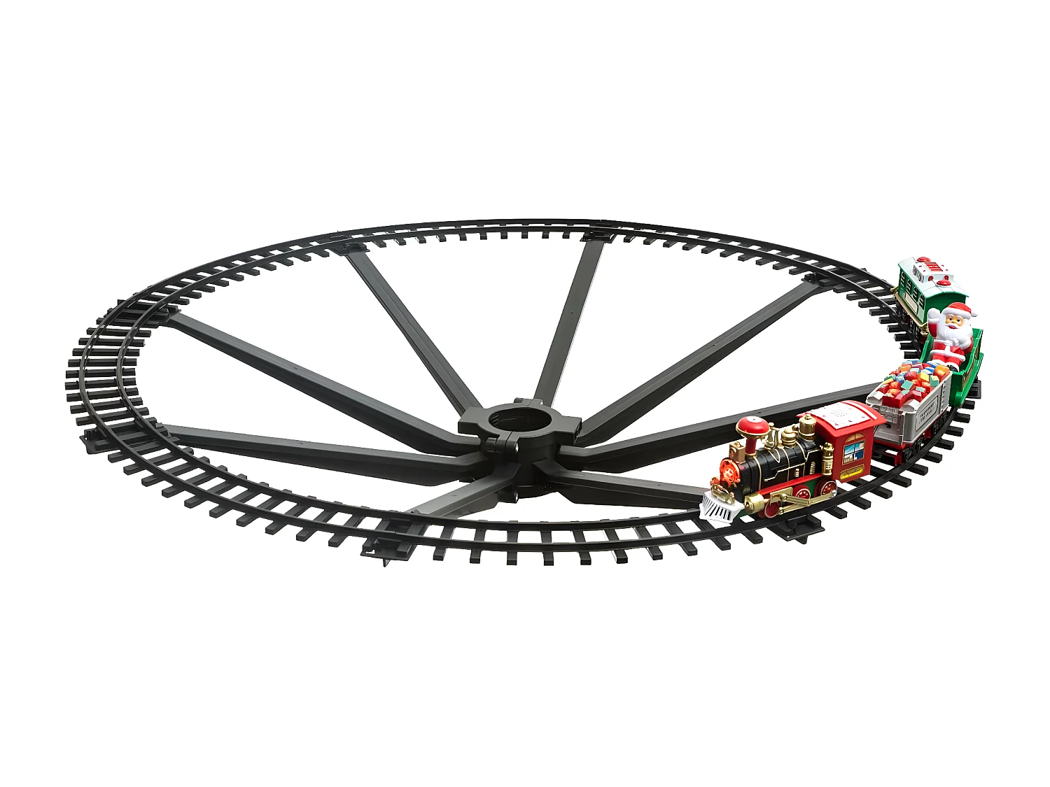 Train de Noël Électrique "23 Pièces" 87cm Multicolore