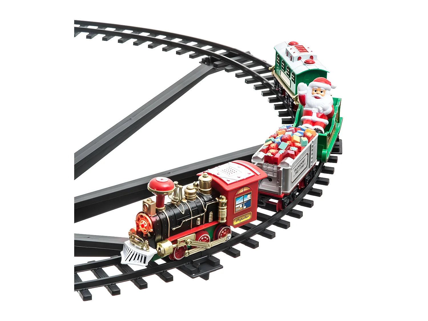 Train de Noël Électrique "23 Pièces" 87cm Multicolore