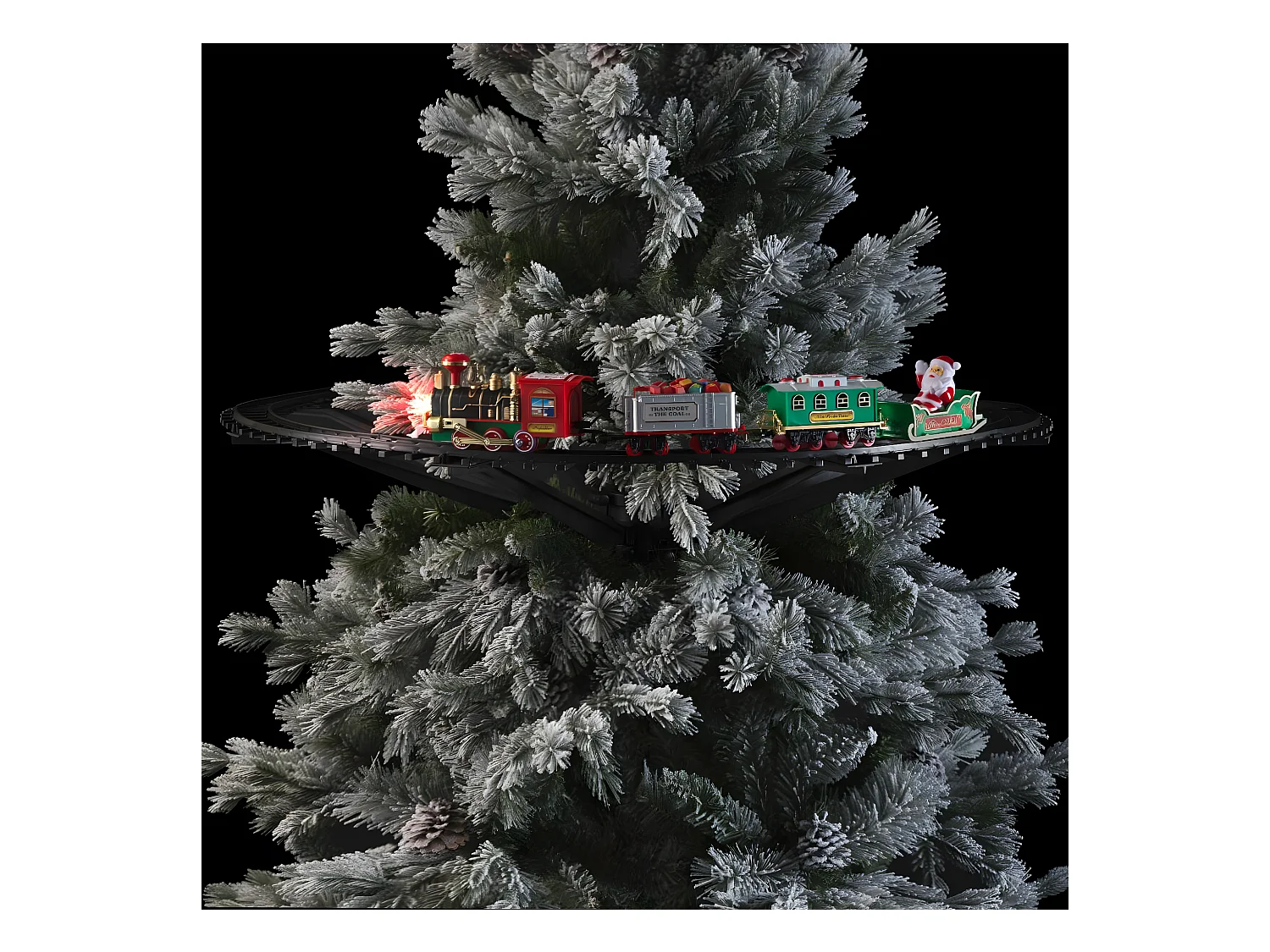 Train de Noël Électrique "23 Pièces" 87cm Multicolore