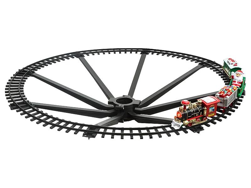 Train de Noël Électrique "23 Pièces" 87cm Multicolore