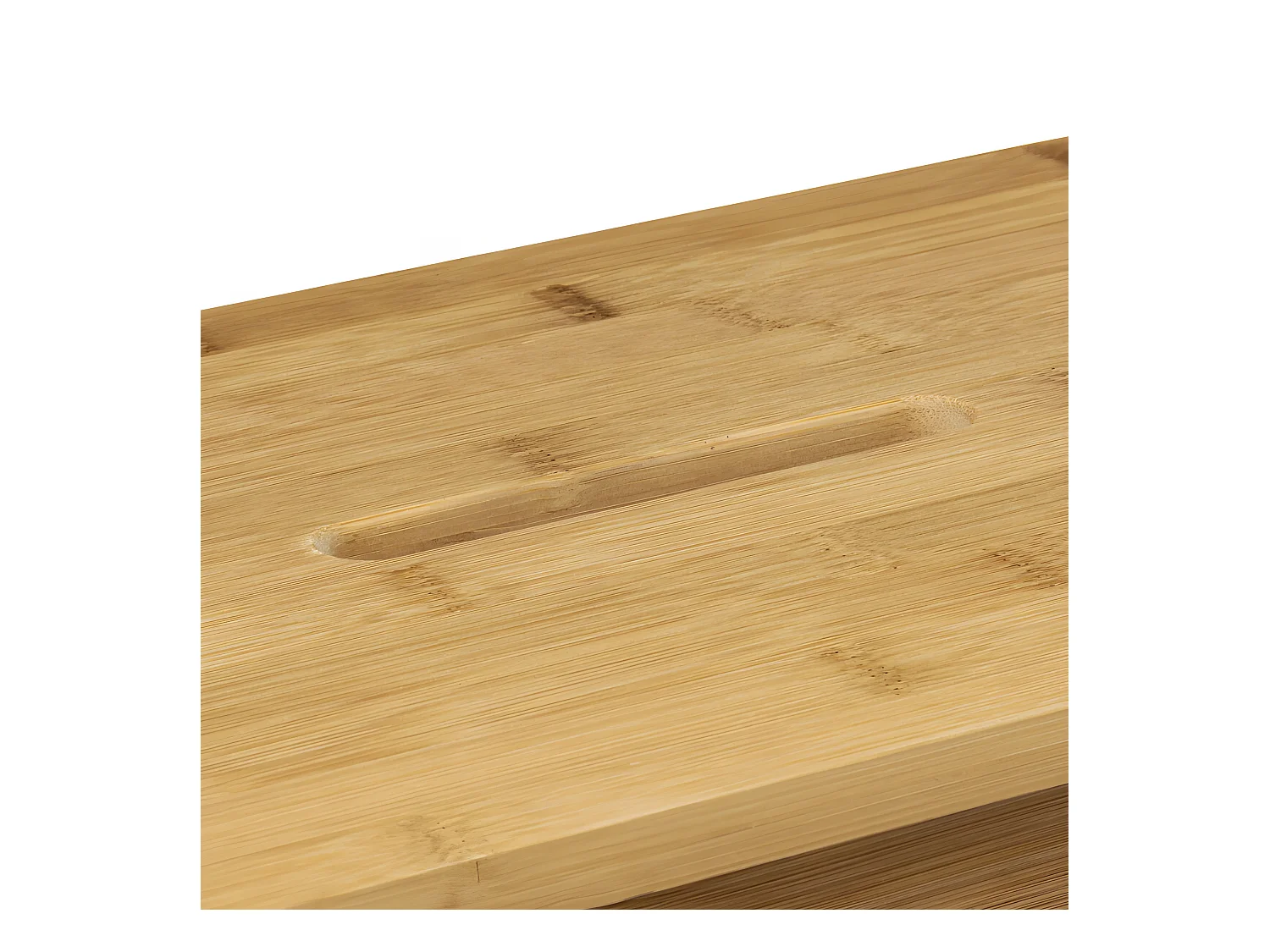 Zweistufige Bambus Trittleiter 15,5 x 40 cm