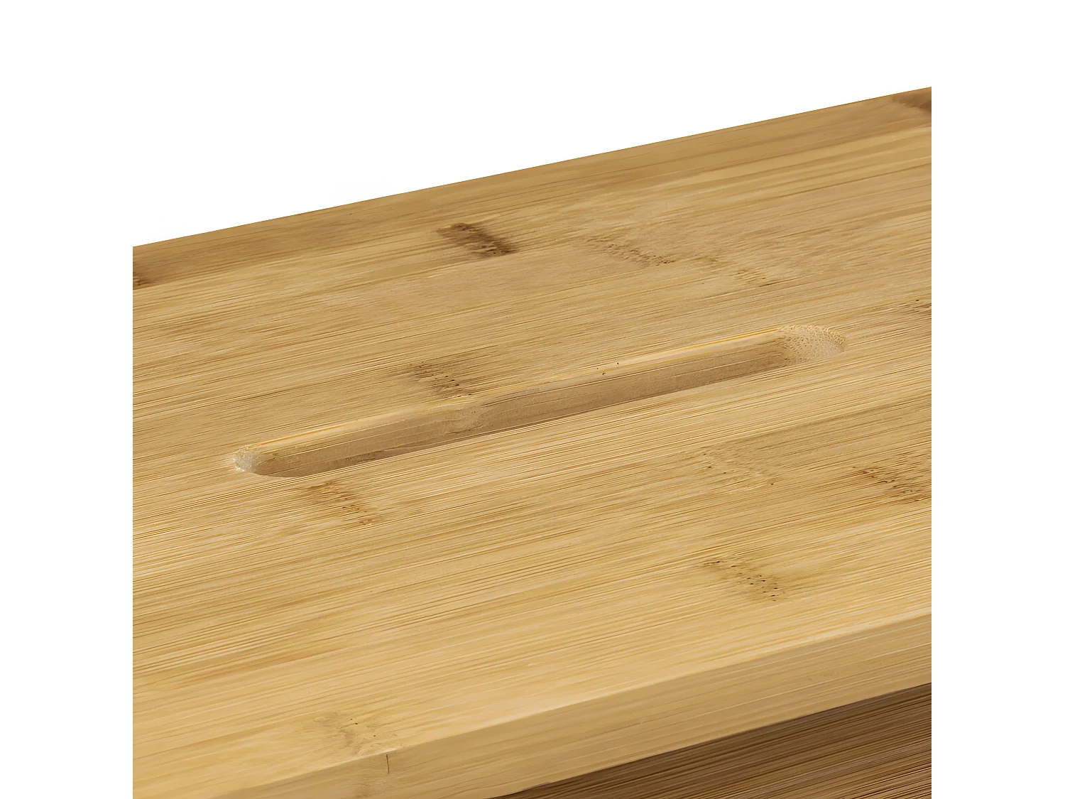 Zweistufige Bambus Trittleiter 15,5 x 40 cm