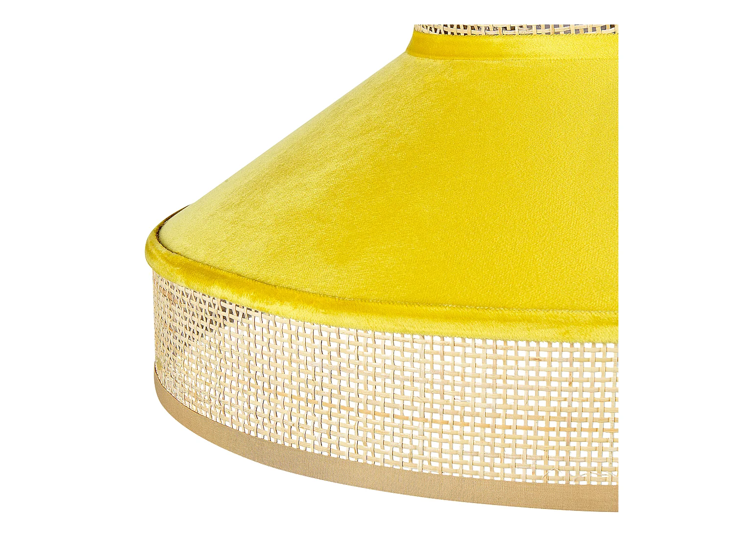 Hanglamp BATALI Rotan Mosterdgeel