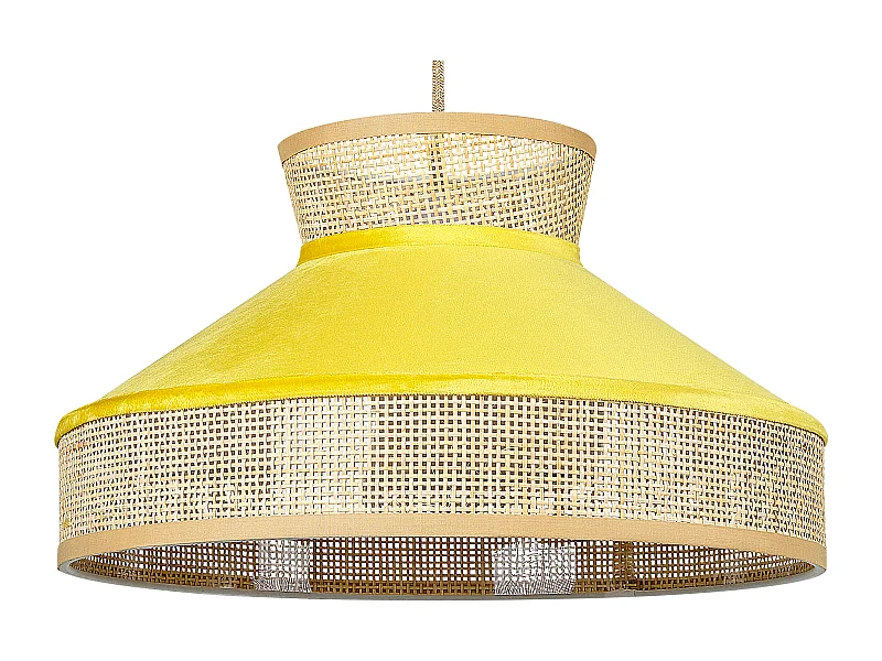 Lampadario BATALI Rattan Senape