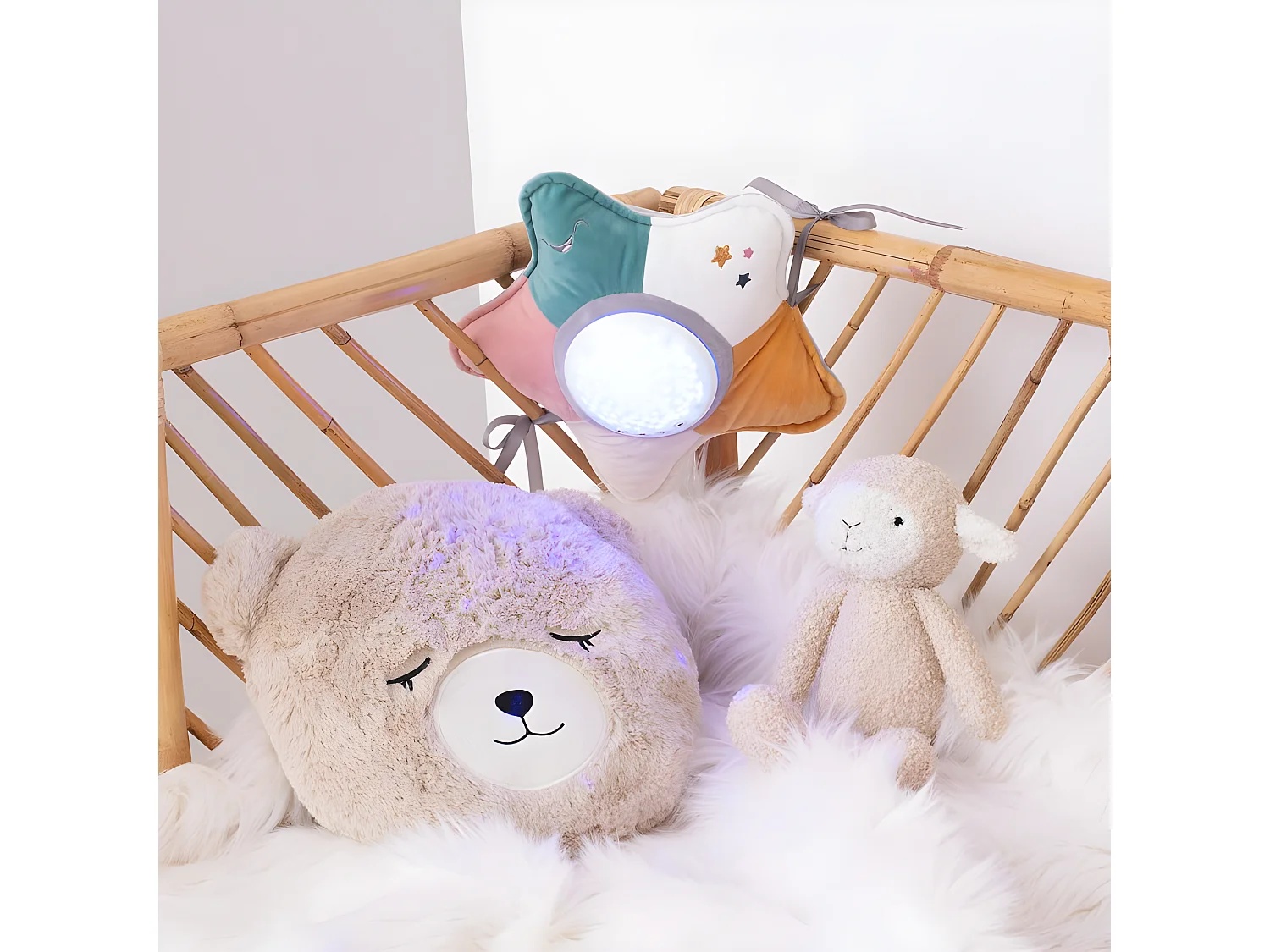 Veilleuse Enfant "Projecteur Étoile" 25cm Multicolore