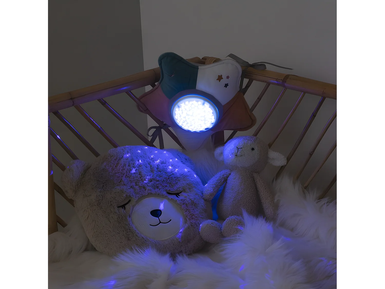 Veilleuse Enfant "Projecteur Étoile" 25cm Multicolore