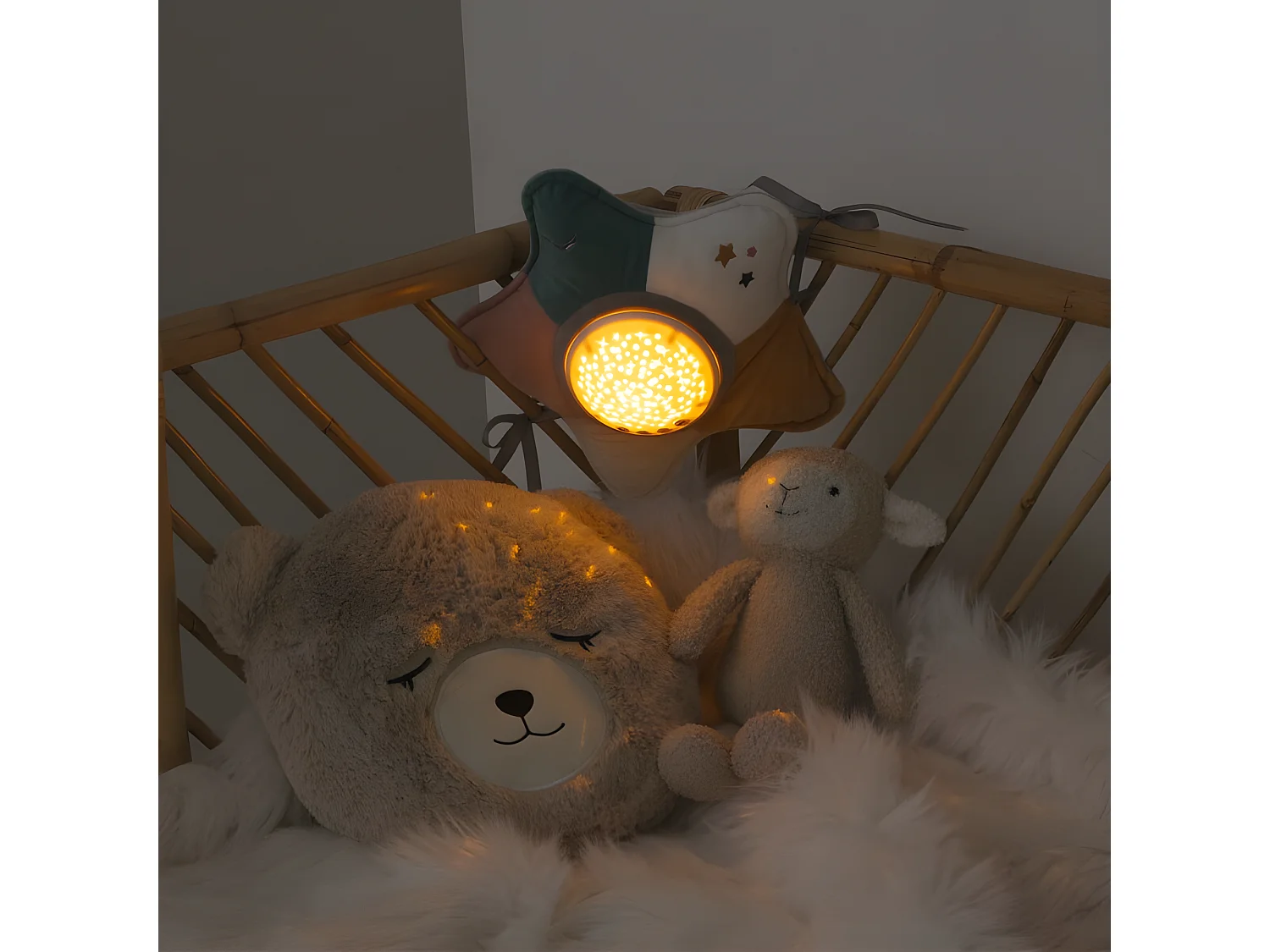 Veilleuse Enfant "Projecteur Étoile" 25cm Multicolore