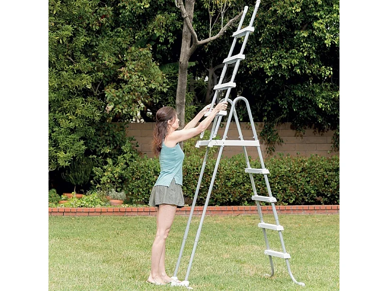 Escalera de piscina de seguridad 122 cm - Intex