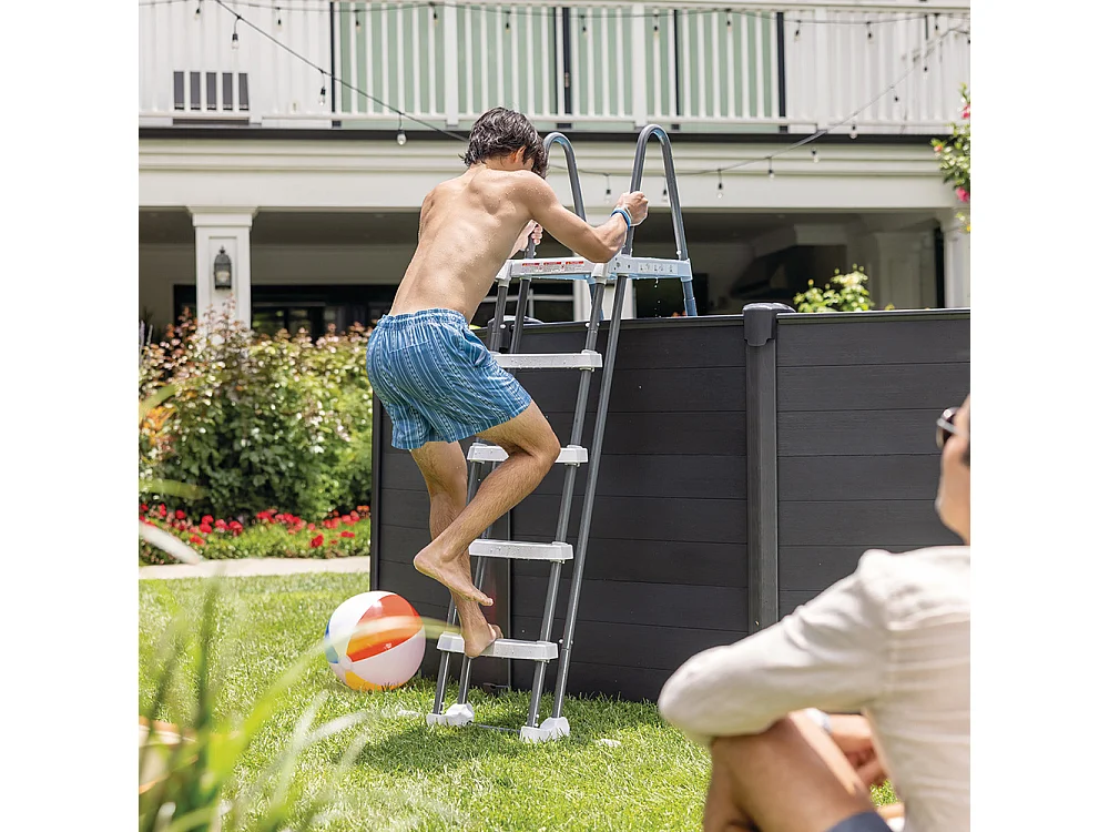 Escalera de piscina de seguridad 122 cm - Intex