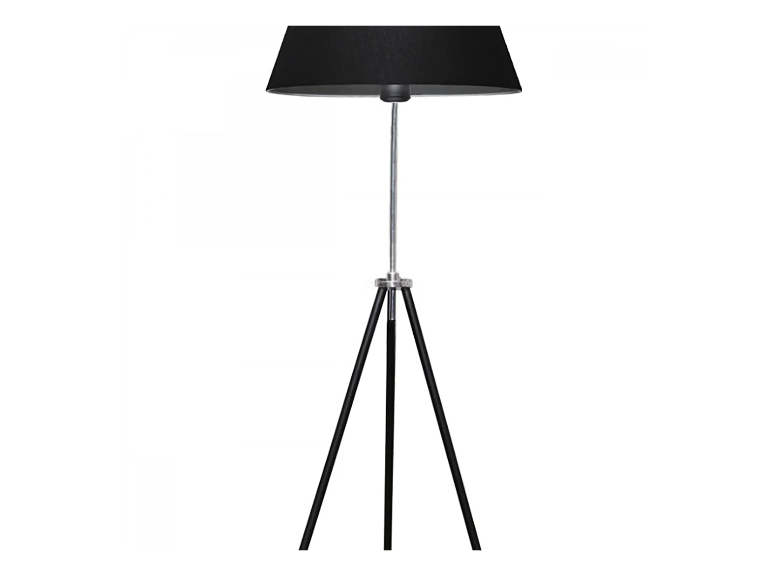 Lampadaire Livingston hauteur 150 cm E27 noir / argenté [lux.pro]