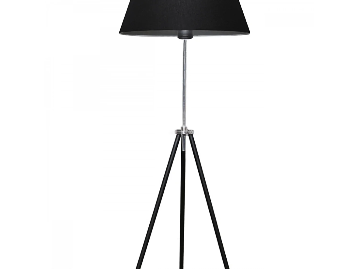 Lampadaire Livingston hauteur 150 cm E27 noir / argenté [lux.pro]