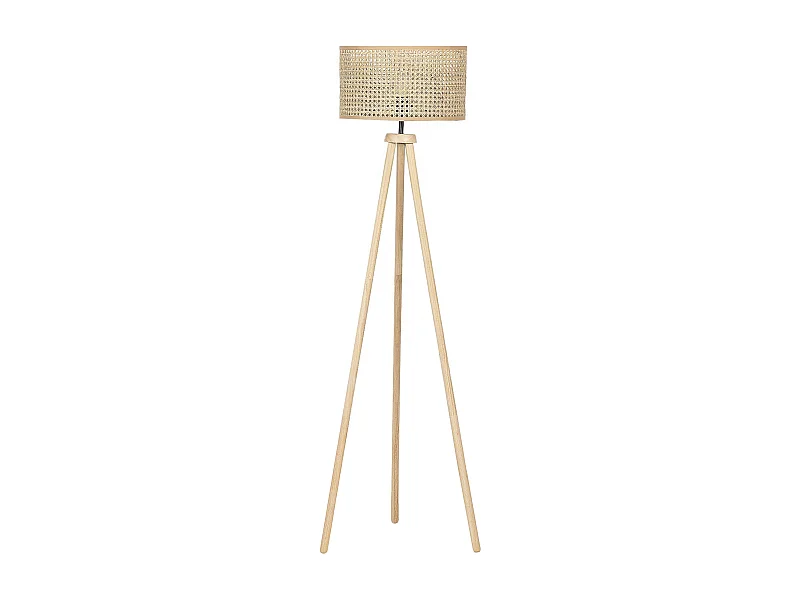Stehlampe PENTON Rattan Naturfarben