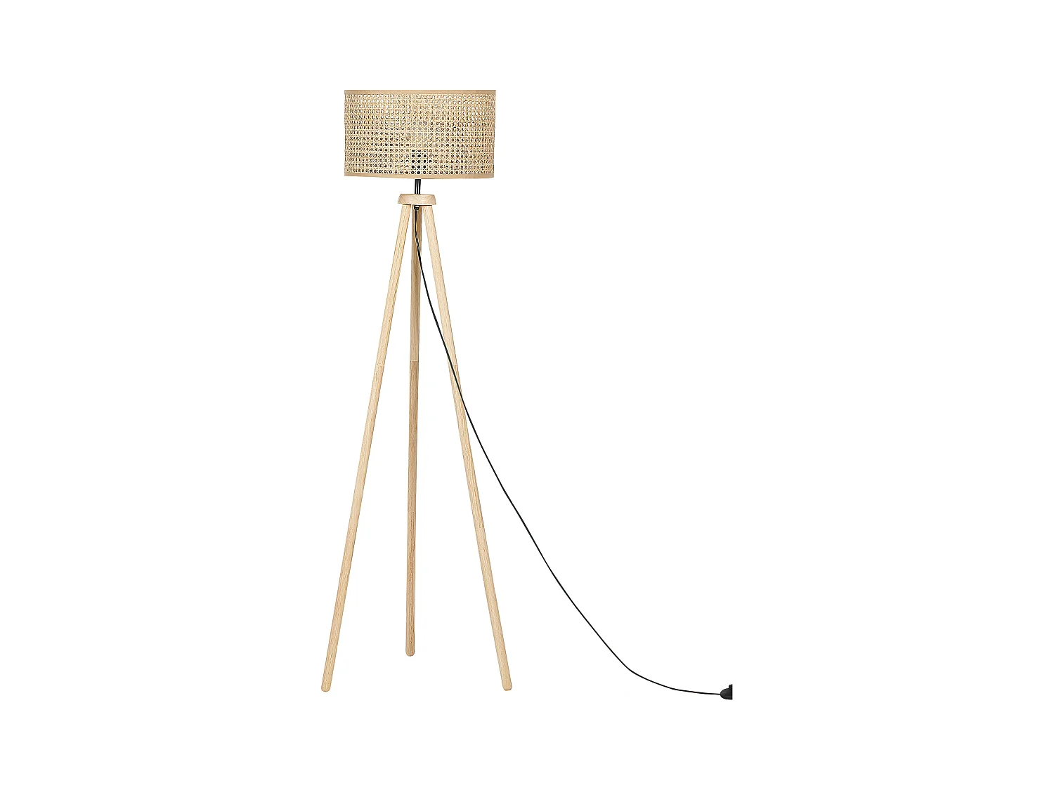 Lampada da pavimento PENTON Rattan Naturale