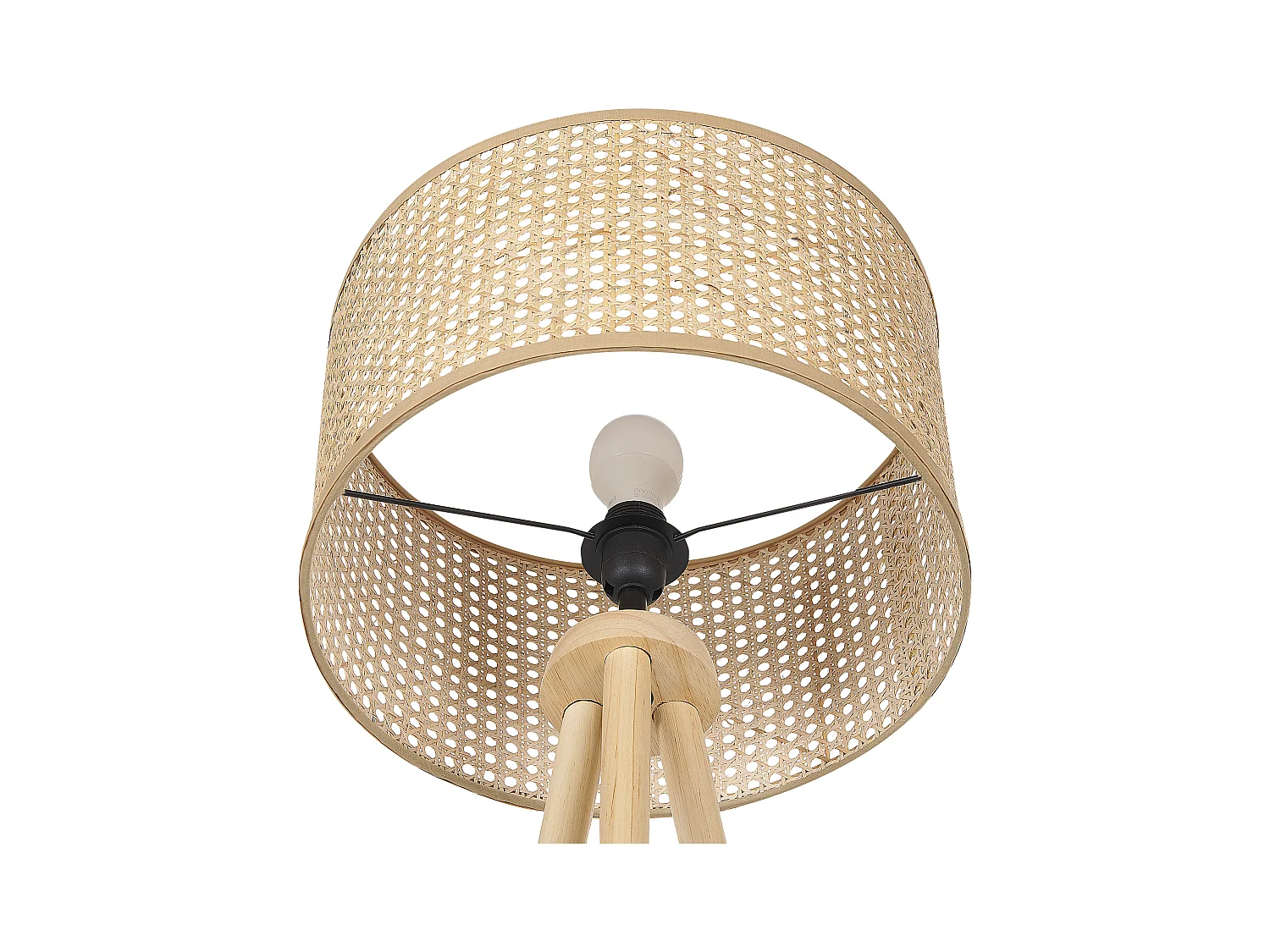 Lampada da pavimento PENTON Rattan Naturale