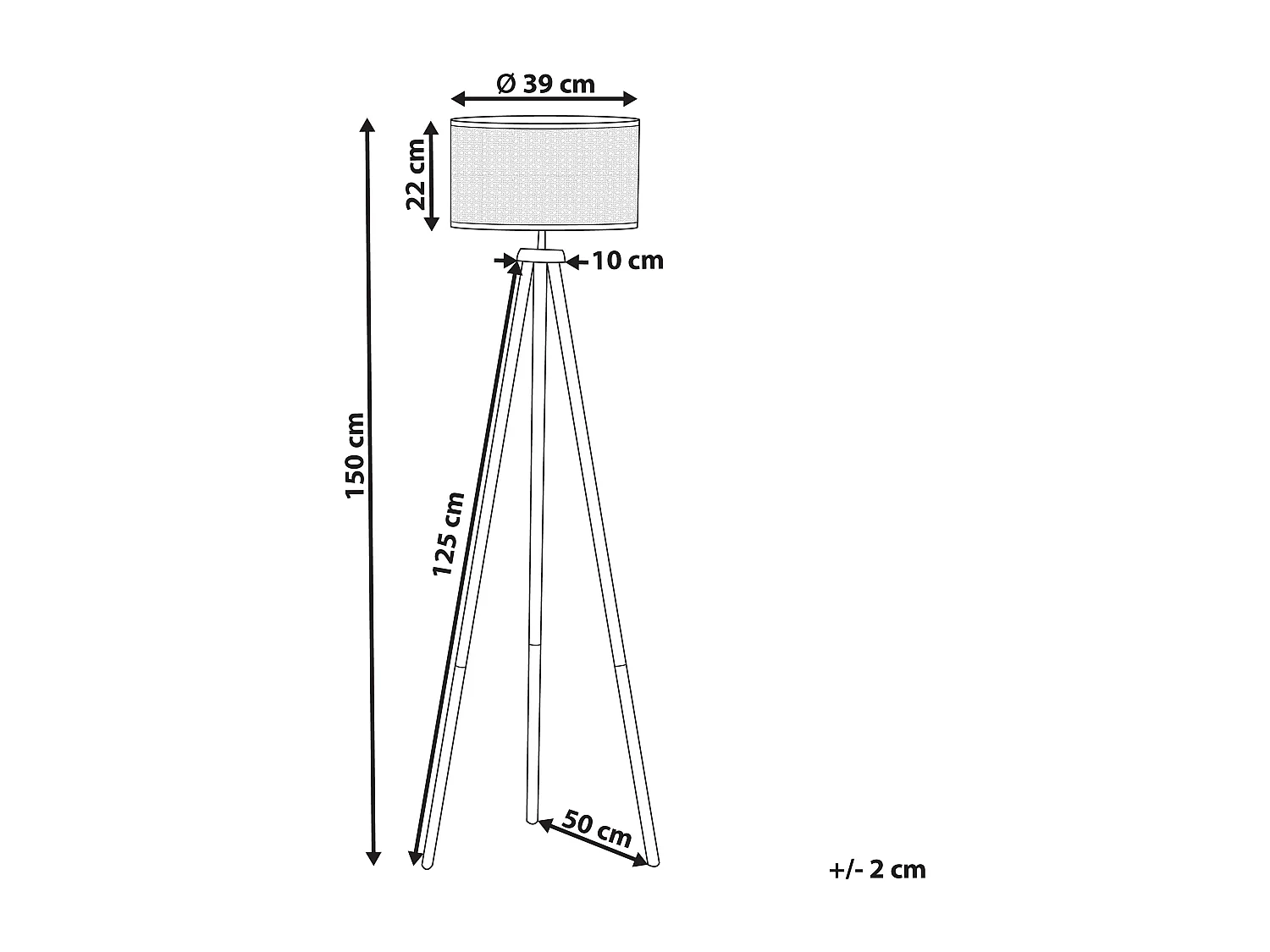 Stehlampe PENTON Rattan Naturfarben