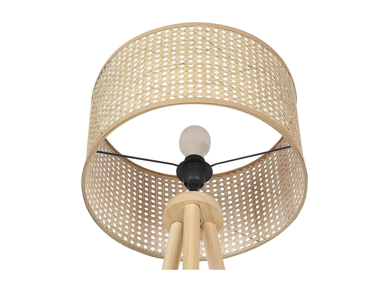 Stehlampe PENTON Rattan Naturfarben