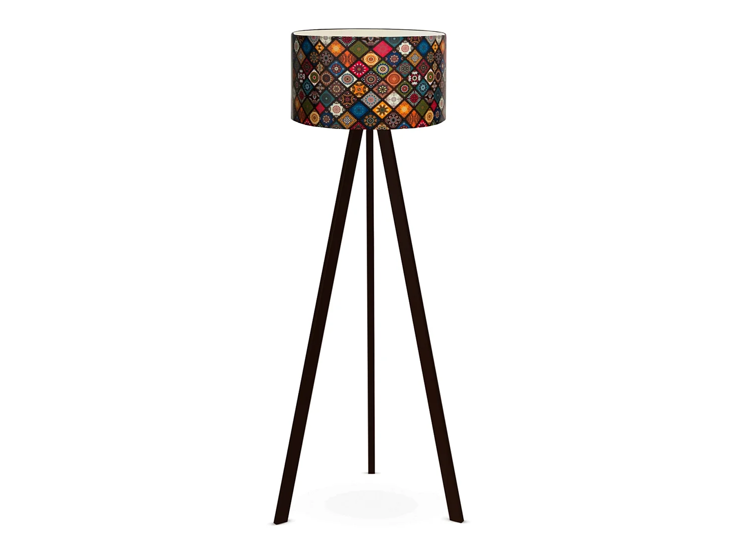 Lampadaire Newport hauteur 140 cm E27 noir / multicolore [lux.pro]