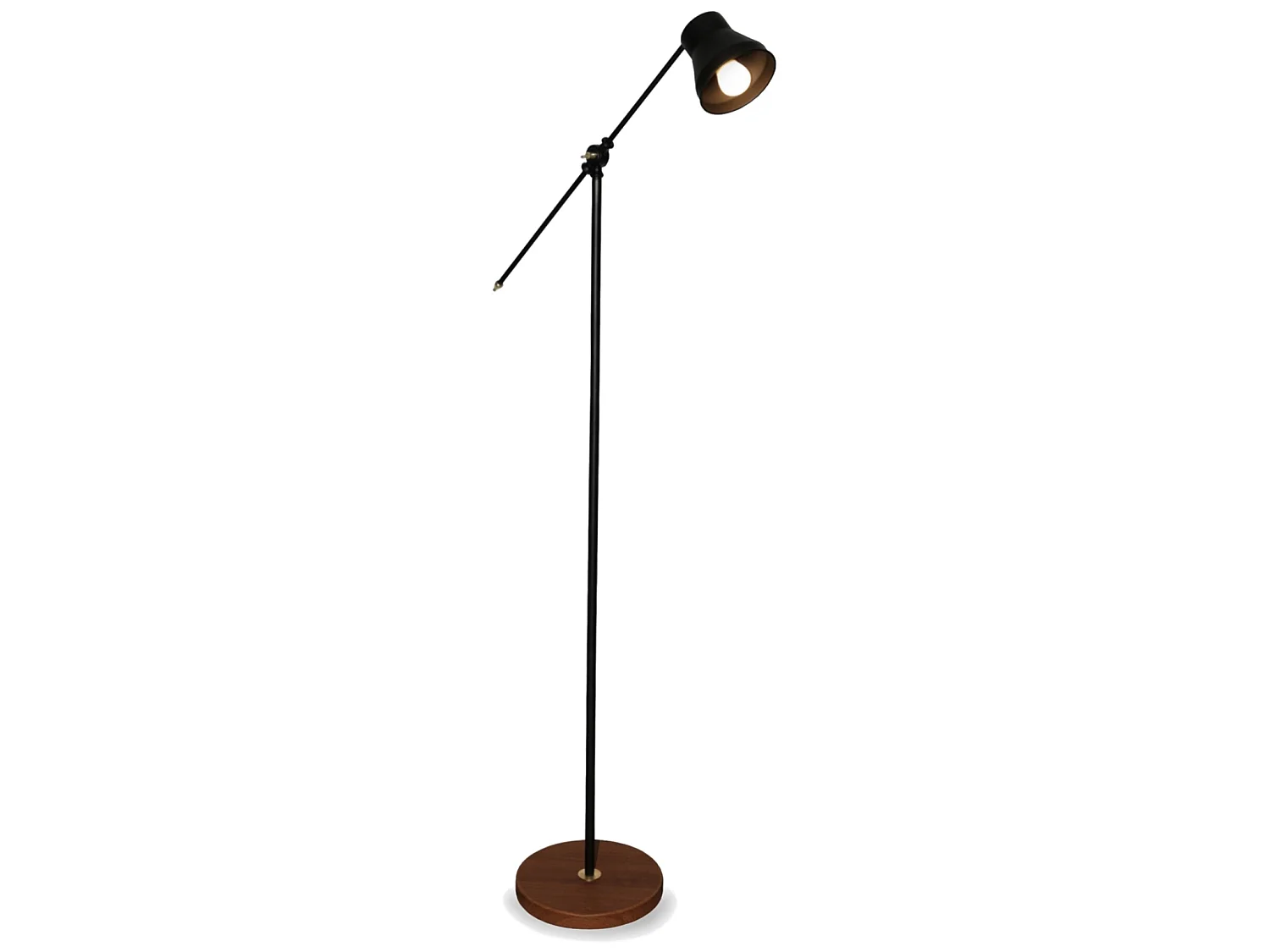 Lampadaire Peterborough hauteur 145 cm E14 effet bois / noir [lux.pro]